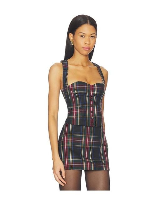 retroféte Black Donella Waistcoat