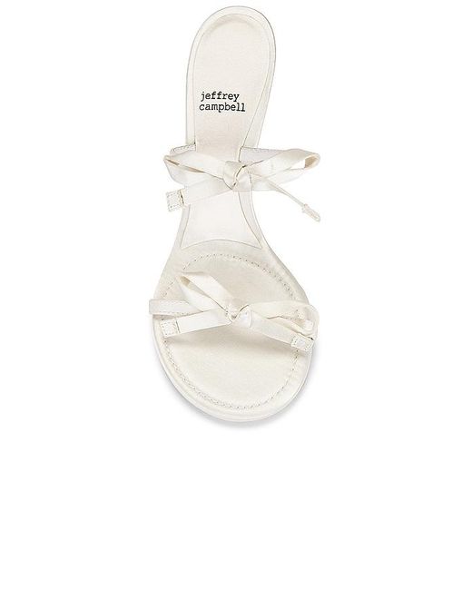 Jeffrey Campbell White Bow-Bow Sandal