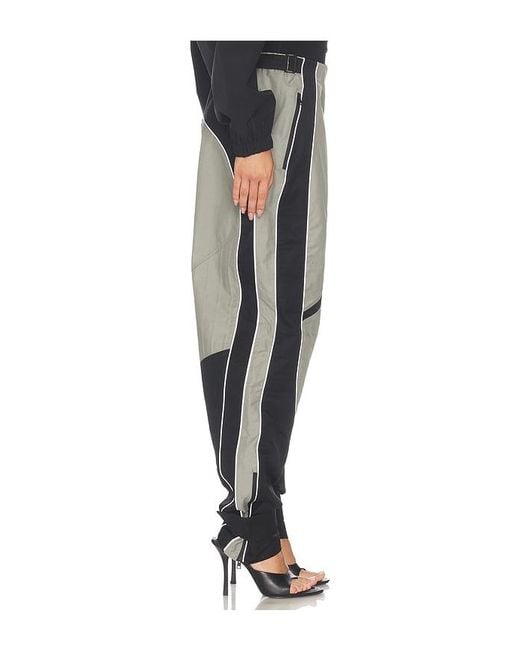The Attico Gray Cotton Nylon Pant