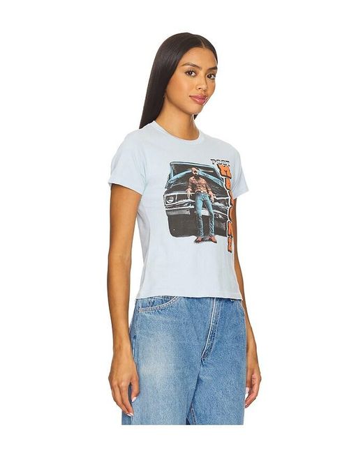 Daydreamer Blue T-Shirt Mit Motiv Posty