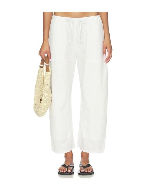 Leset White Kyoto Carpenter Pant