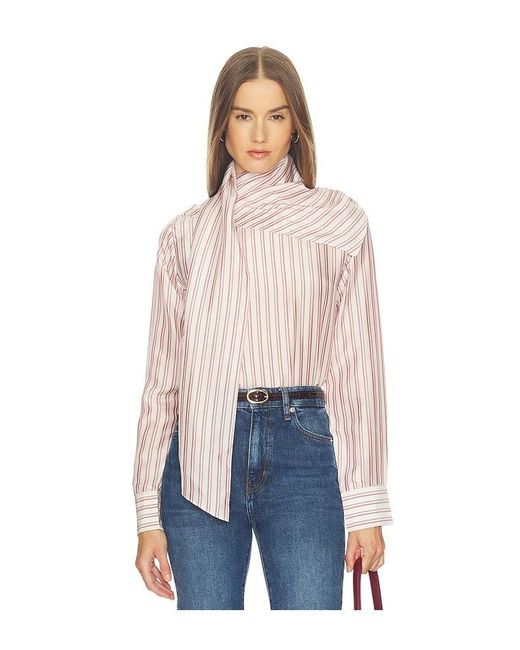 SRG Blue Celeste Silk Top