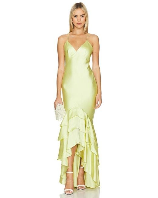 Lovers + Friends Metallic Cleo Gown