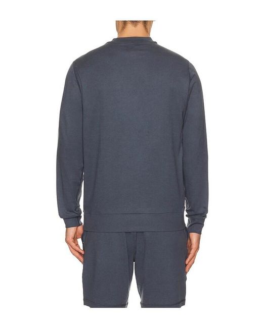 vuori Blue Ponto Performance Crew Pullover Sweater for men