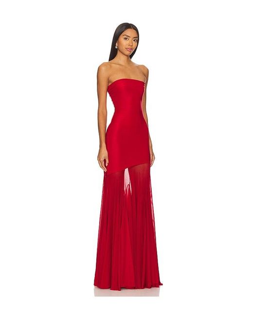 Deme by Gabriella Red Dahlia Gown