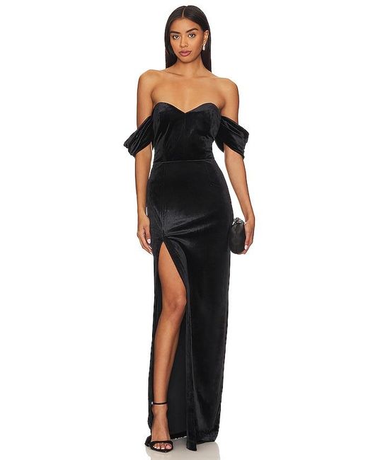 Amanda Uprichard Black X Revolve Falcon Gown