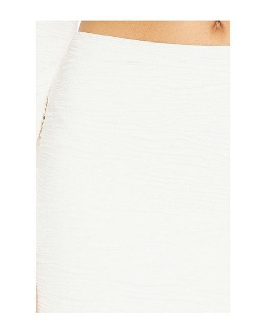 La Porte White Page Mini Swim Skirt