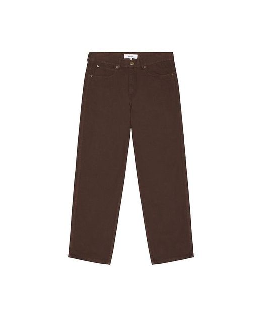 Palmes Brown Coarse Trousers for men