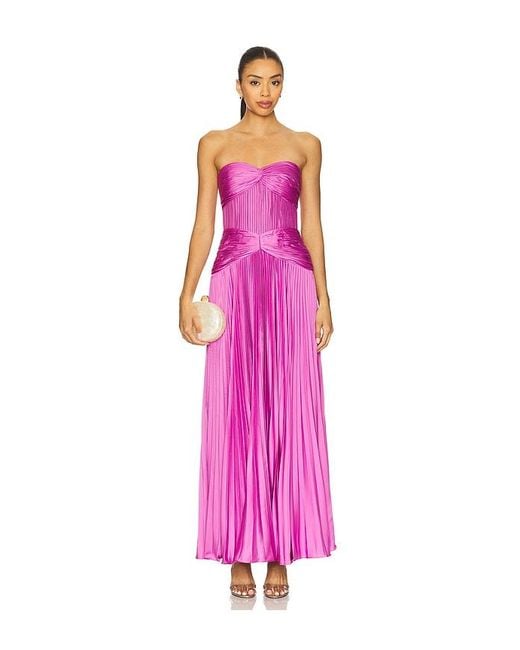 AMUR Pink Del Gown