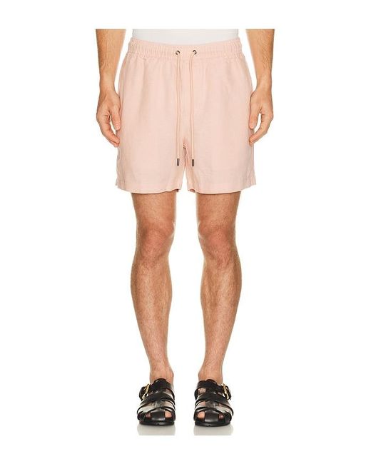 Onia Multicolor Air Linen Pull On Short 6 for men