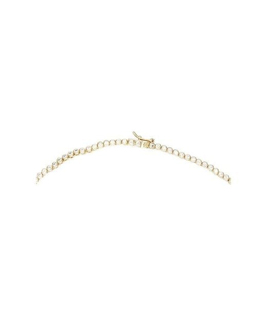 Shashi Metallic Bezel Tennis Necklace