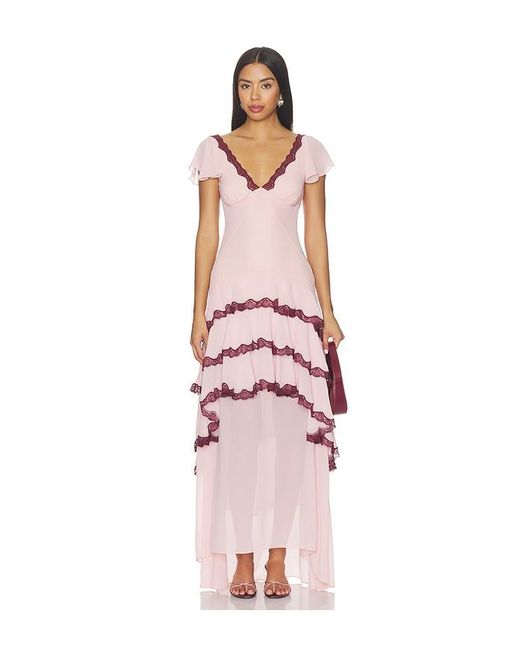 LPA White Janelle Maxi Dress