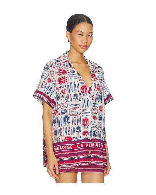 Show Me Your Mumu Red Parker Button Down