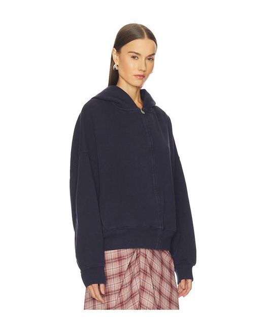 GRLFRND Blue Zip Hoodie