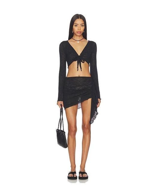 lovewave Black The Lenai Knit Skirt