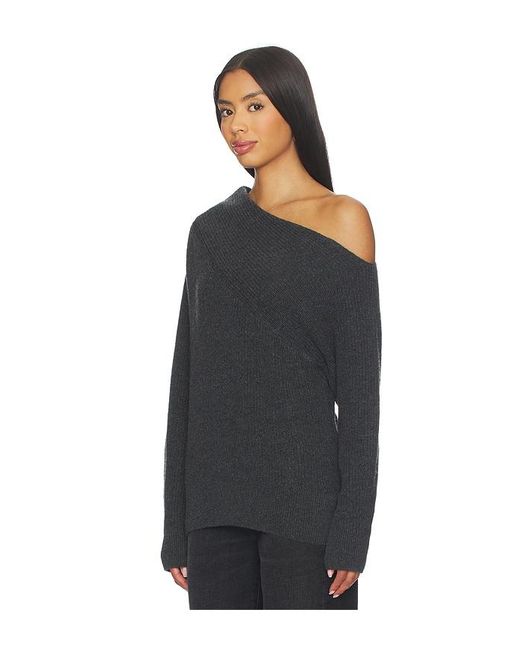 Brochu Walker Black Hart Off Shoulder Pullover