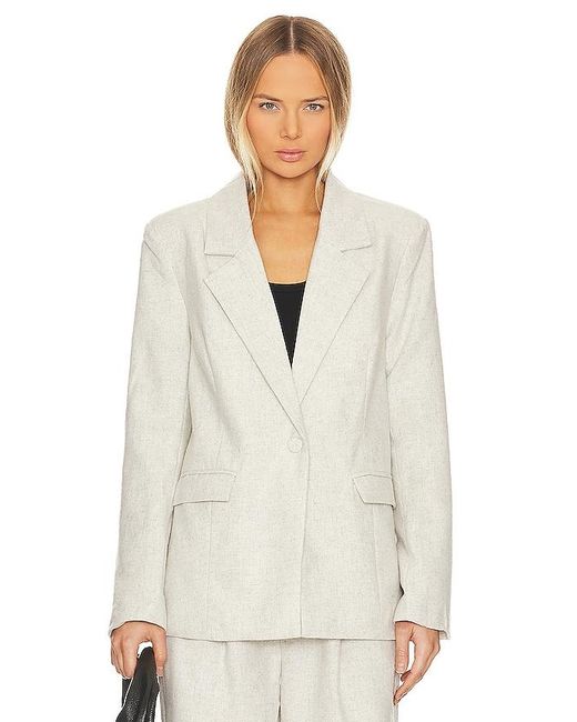 WeWoreWhat Natural Relaxed Wool Blazer