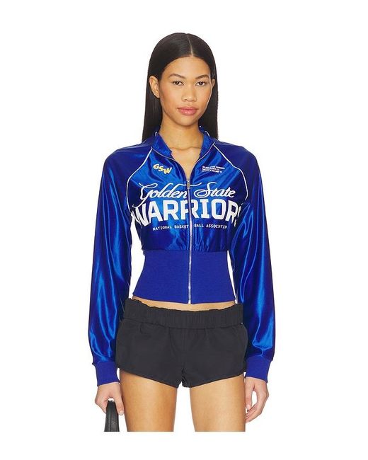 OFF SEASON Blue Cropped Track Jacket