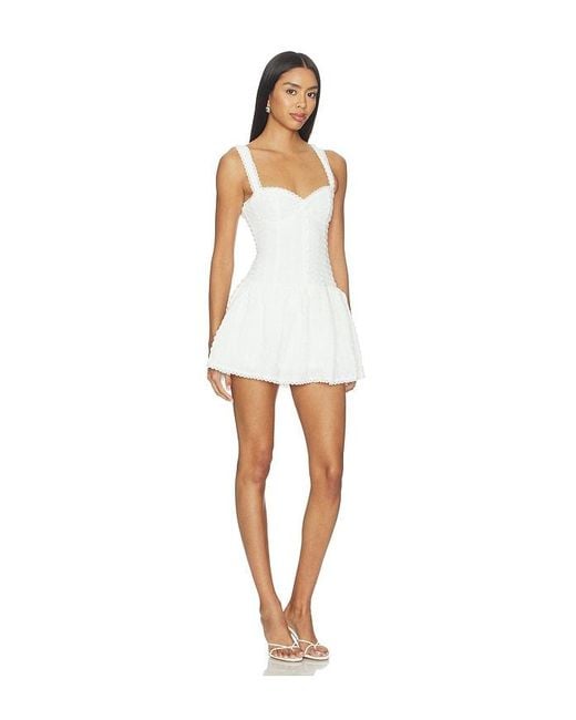 MORE TO COME White Thea Mini Dress