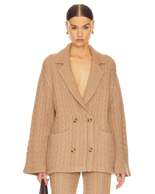 Helsa Nalini Cable Cardigan Natural