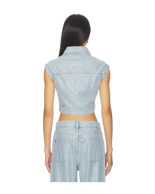 Ksubi Blue Trucker Vest