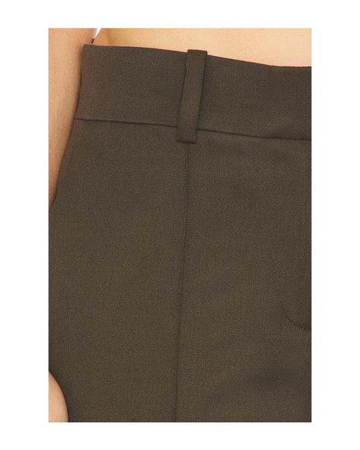 The Attico Brown Wool Long Pant