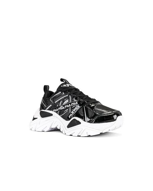 Fila Leather Electrove 2 Sneaker in Black & White (Black) | Lyst Australia