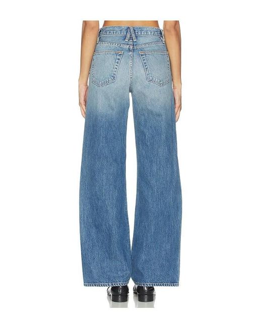 SLVRLAKE Denim Blue Grace Wide Leg Jeans