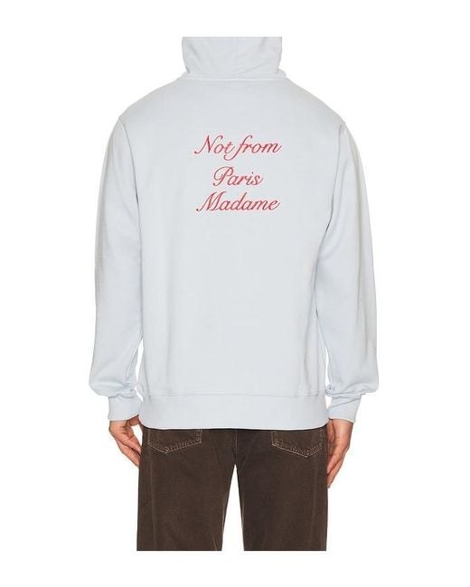 Drole de Monsieur White Le Hoodie Slogan Calligraphy for men
