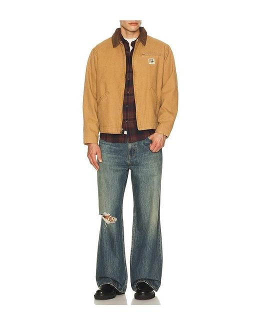 One Of These Days Blue Canvas Prairie Jacket for men