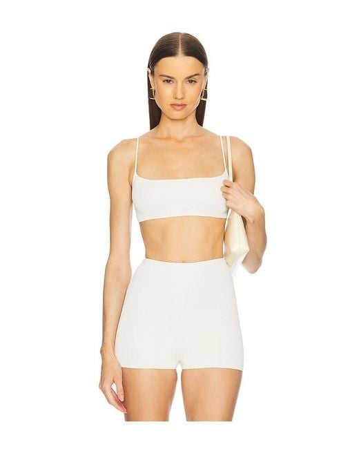 L'academie White 'Academie Viv Knit Bralette