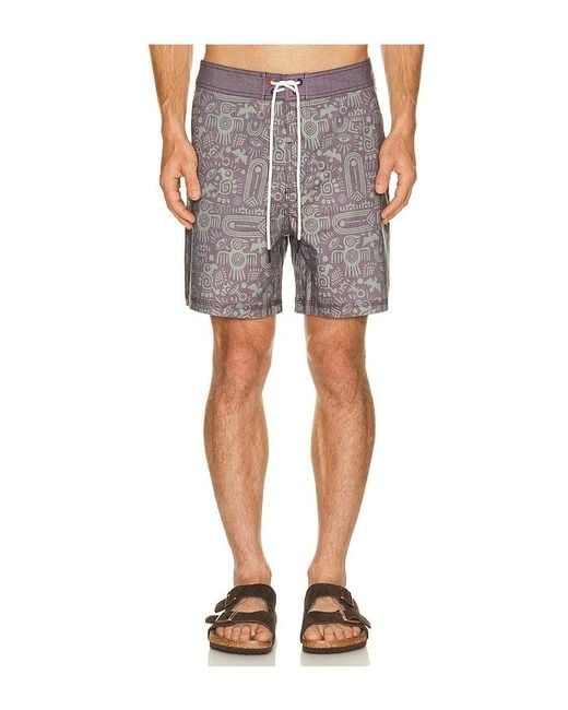 Iron & Resin Multicolor Aztec Boardshort for men