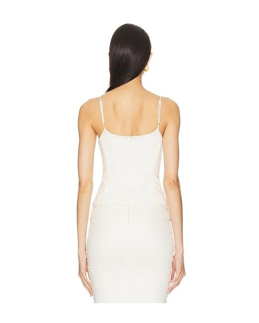 Camila Coelho White Yasmina Top