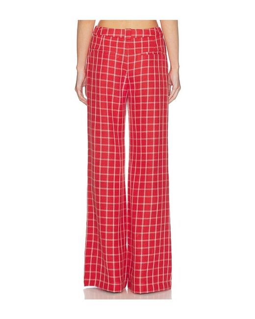 Amanda Uprichard Red Saddler Pants