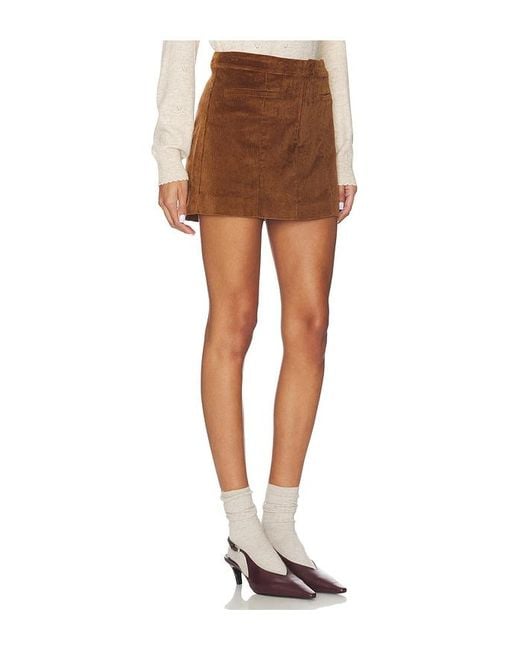 Astr Brown Doria Skirt