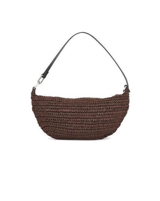 AllSaints Brown Luna Micro Paper Bag