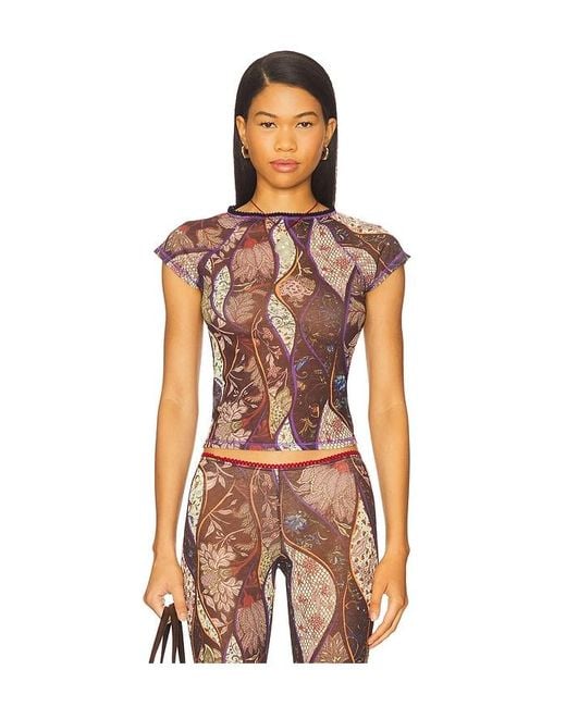 Siedres Orange Dora Top
