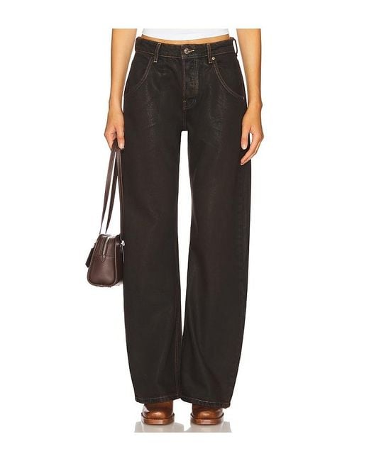 EB DENIM Black X Revolve Enzo Mid Rise Barrel