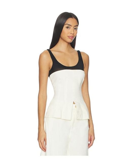 WeWoreWhat White Corset Top