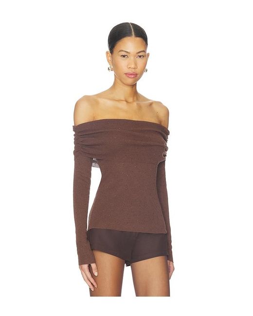 Astr Brown Kylin Sweater