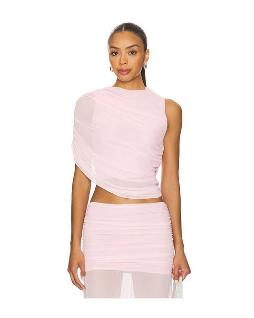 Amanda Uprichard Pink X Revolve Leo Top