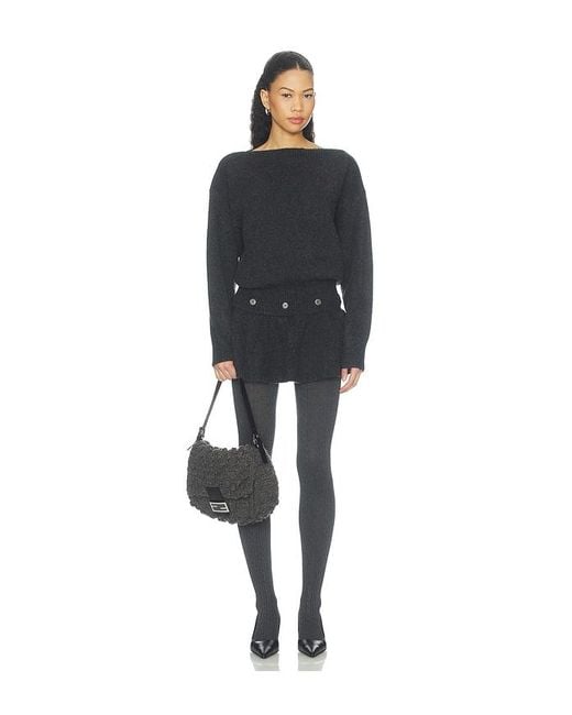 Source Unknown Black Pullover Mit Schösschen Corinth