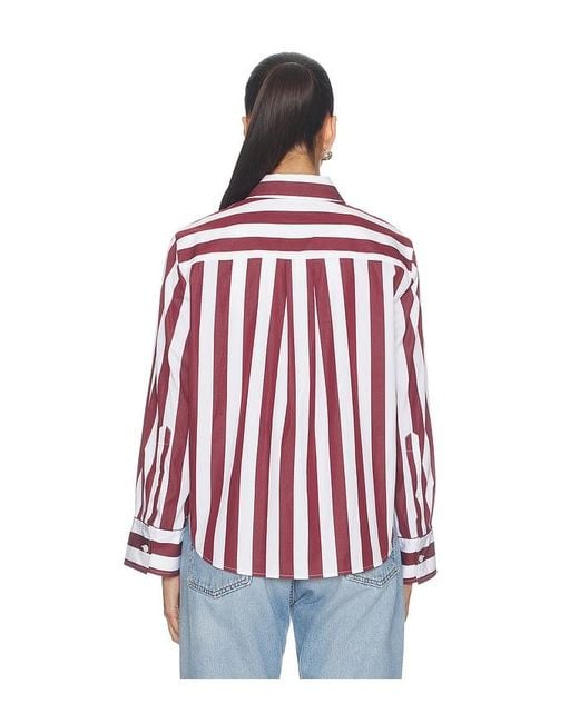Madewell Red Yneck Shirt
