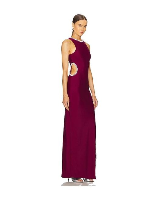 Mariandree Gaitan Purple Kelly Dress