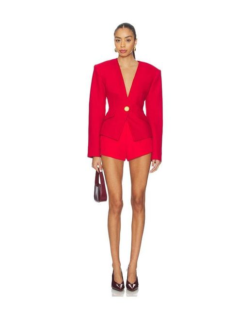 Ronny Kobo Red Carrie Blazer
