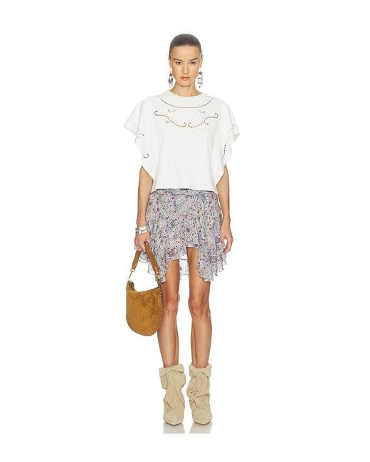 Isabel Marant White Eoline Top