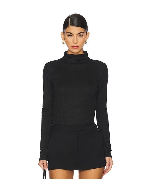 FRAME Black Turtleneck Top