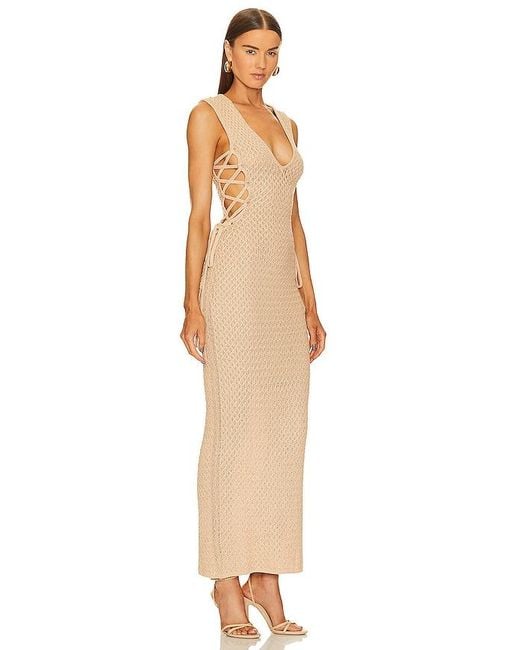 ROBE KYLE en Beige Michael Costello en coloris White