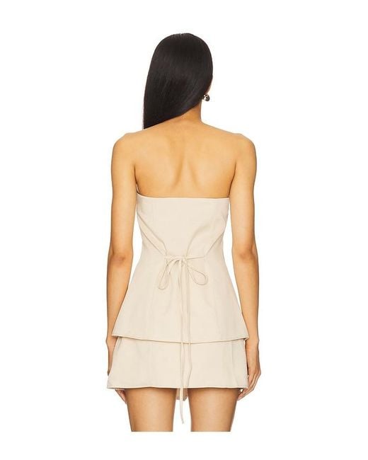 SNDY'S Natural Emilie Strapless Top