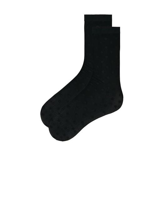 Wolford Black Daisy Socks